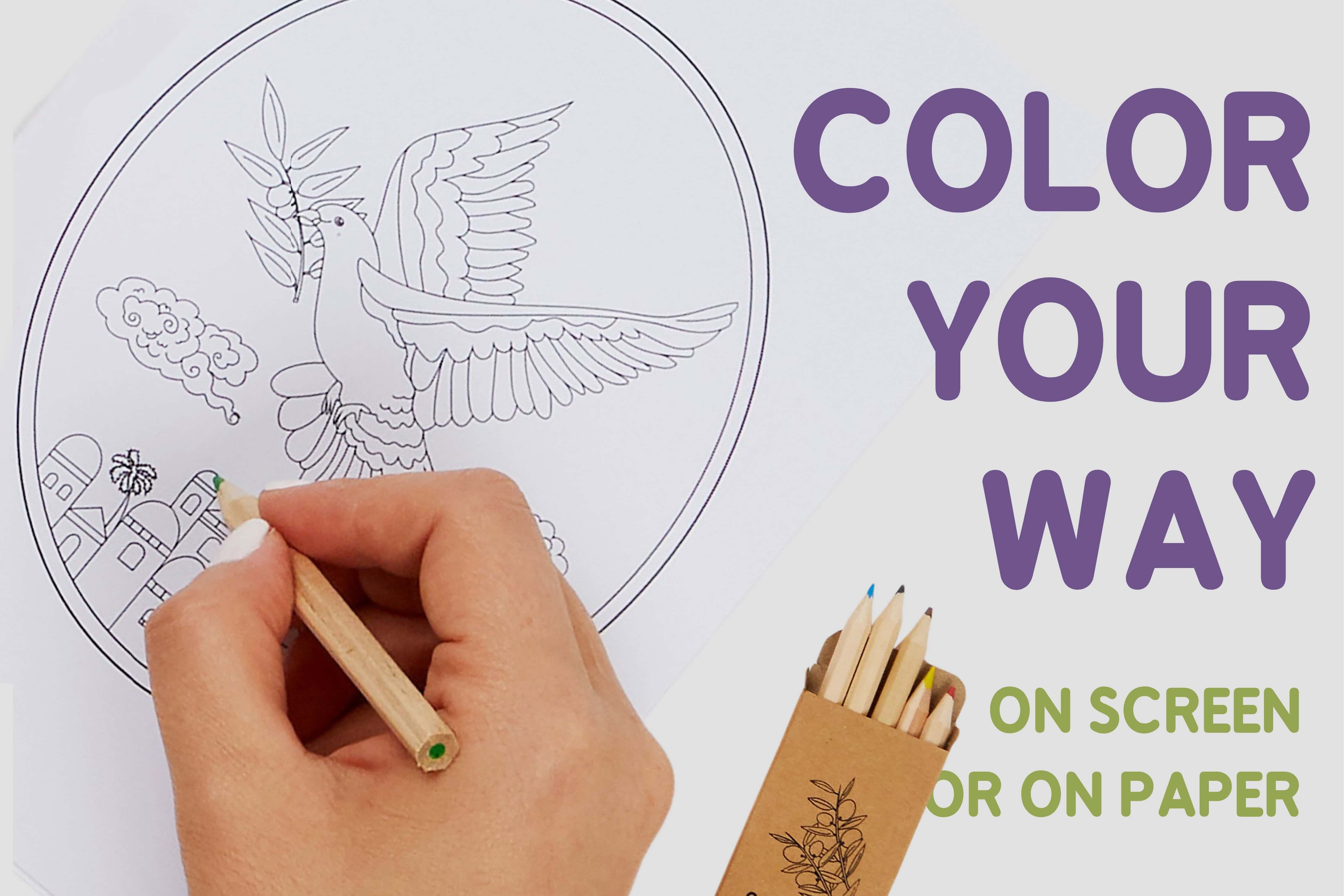 Coloring Palestine cultural art project inspiring activism through coloring.